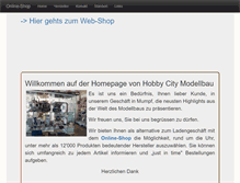 Tablet Screenshot of hobby-city.ch